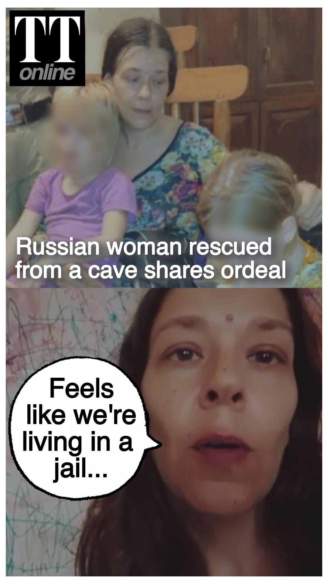 Russian Woman Rescued From a Cave Says Life Has Taken a Miserable Turn