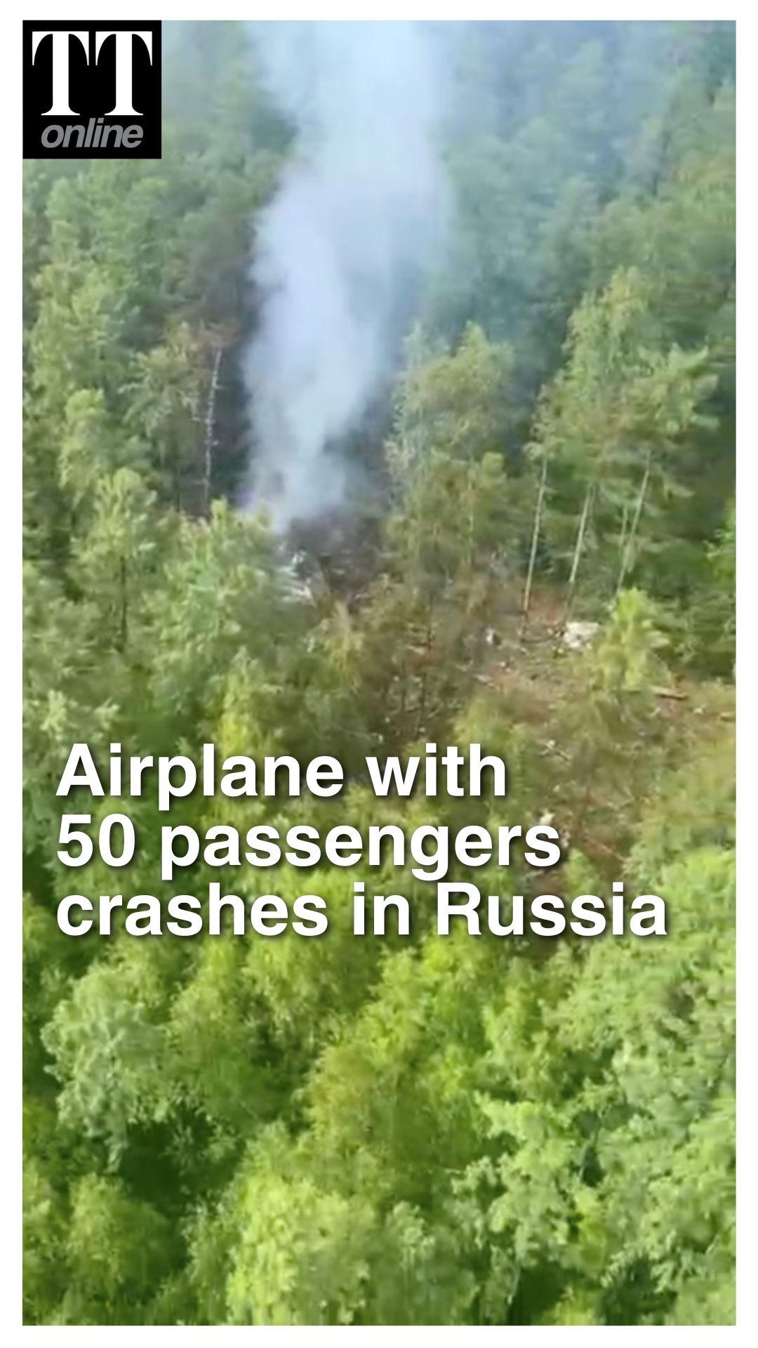 Russian Plane Crashes in Forested Area, All Passengers Feared Dead
