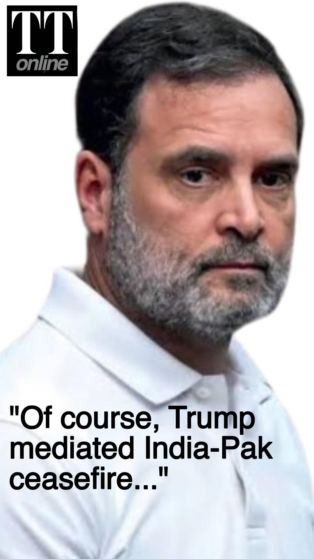 Rahul Gandhi Questions Govt Over Trump's India-Pak Ceasefire Claim "Why is Modi Silent?"