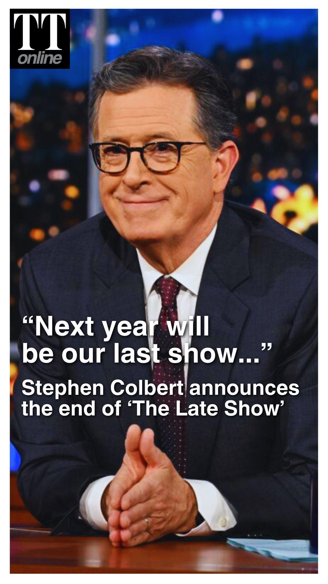 End of An Era: CBS Cancels Late Night TV Chat Show Hosted By Stephen Colbert