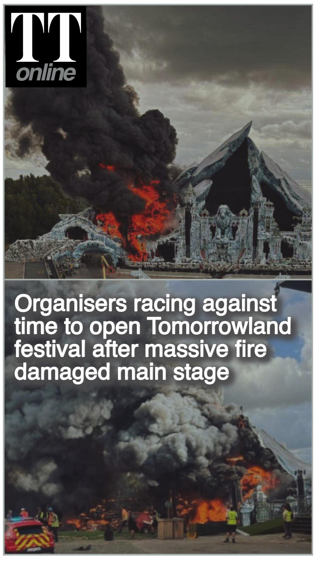 Watch | Main Stage of Tomorrowland Gutted in Massive Fire, Day Before Festival