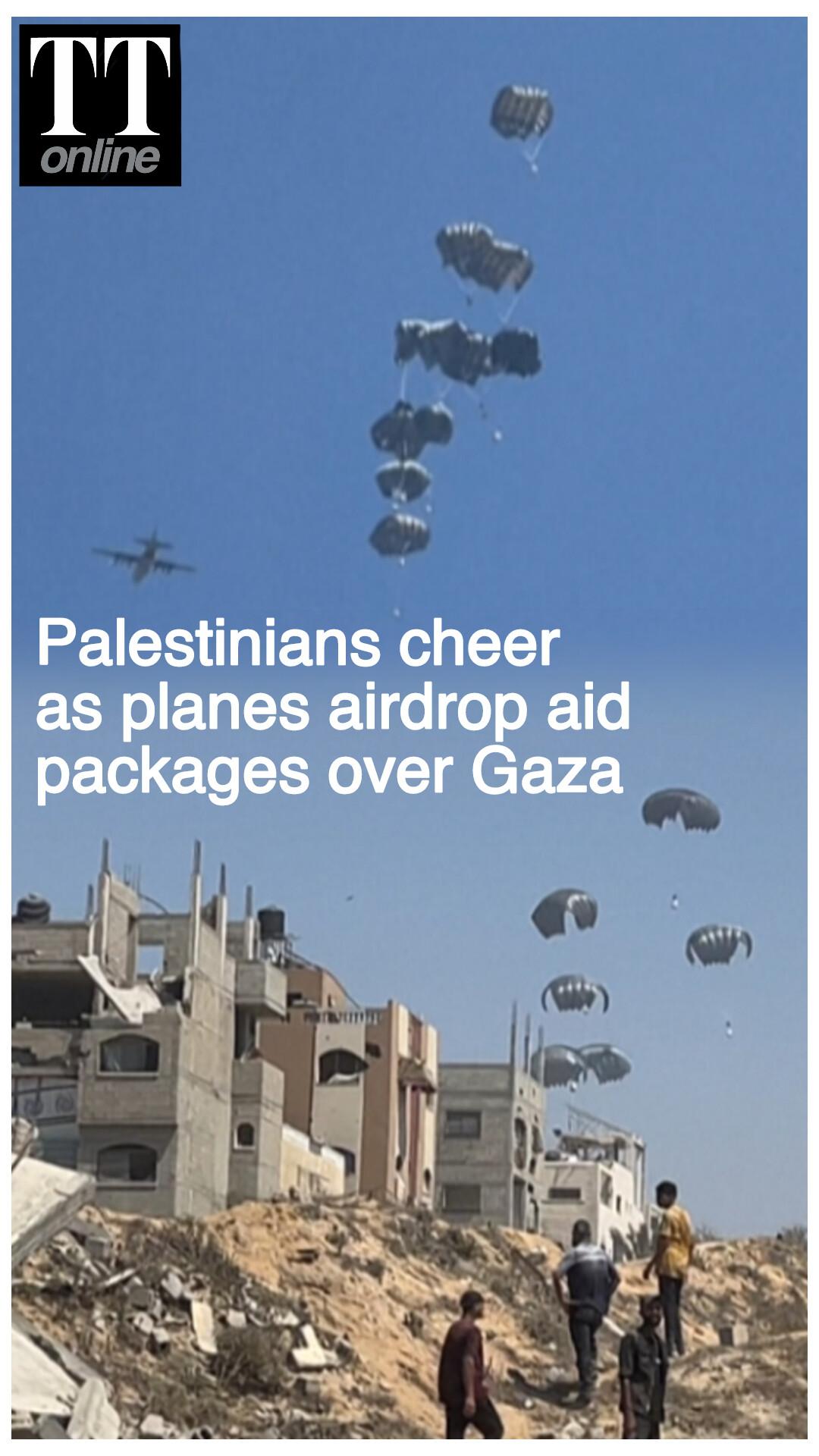 Watch | Planes Airdrop Aid Packages Over Gaza Amid Severe Hunger Crisis