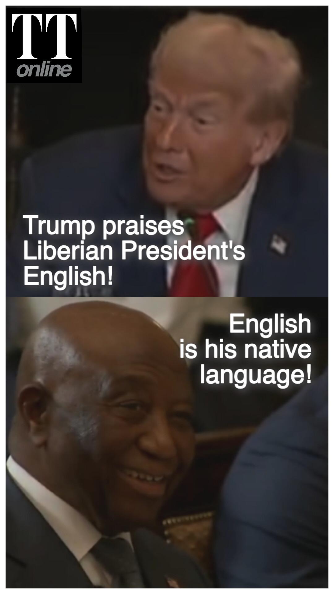 Trump Praises Liberian President's English Speaking Skills But Here's the Catch...