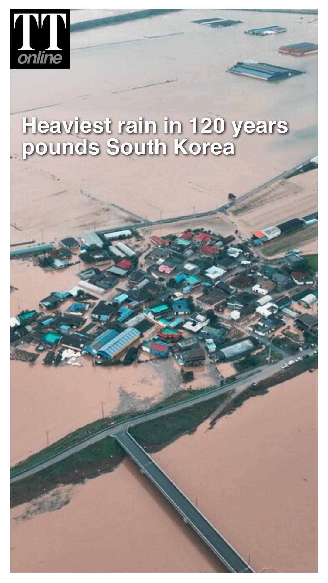 Torrential Rain Wreaks Havoc in South Korea as Thousands Evacuate