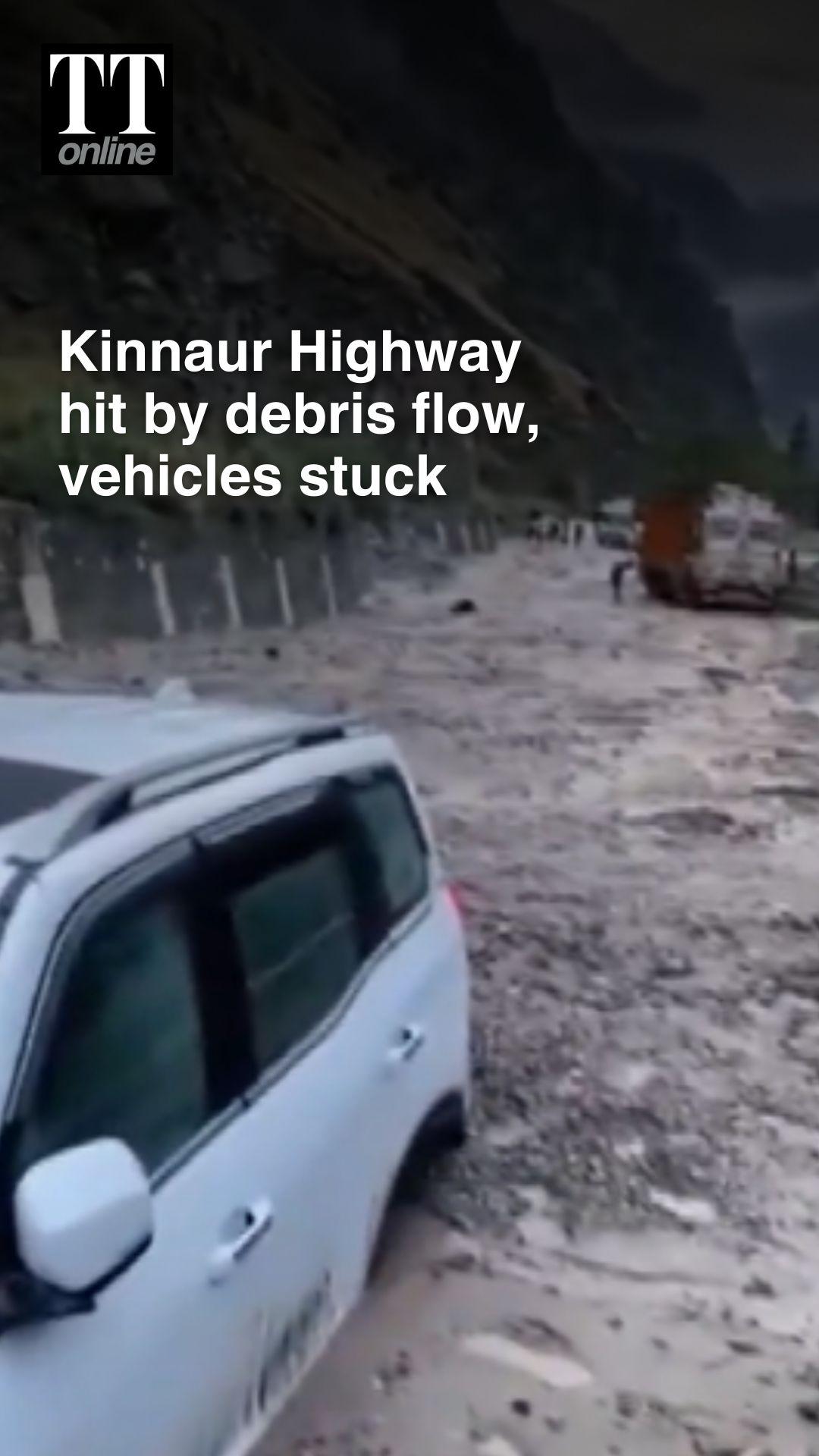 Heavy Rain Triggers Massive Debris Flow on Hindustan-Tibet Road, Reopened after 4 Hours