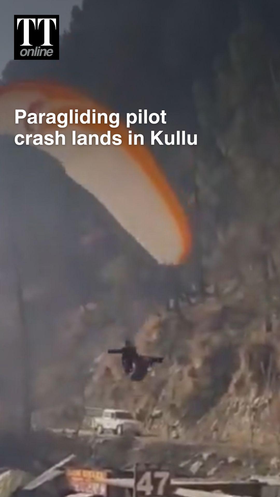 Paragliding Pilot Crash Lands on Busy Himachal Pradesh’s Kullu