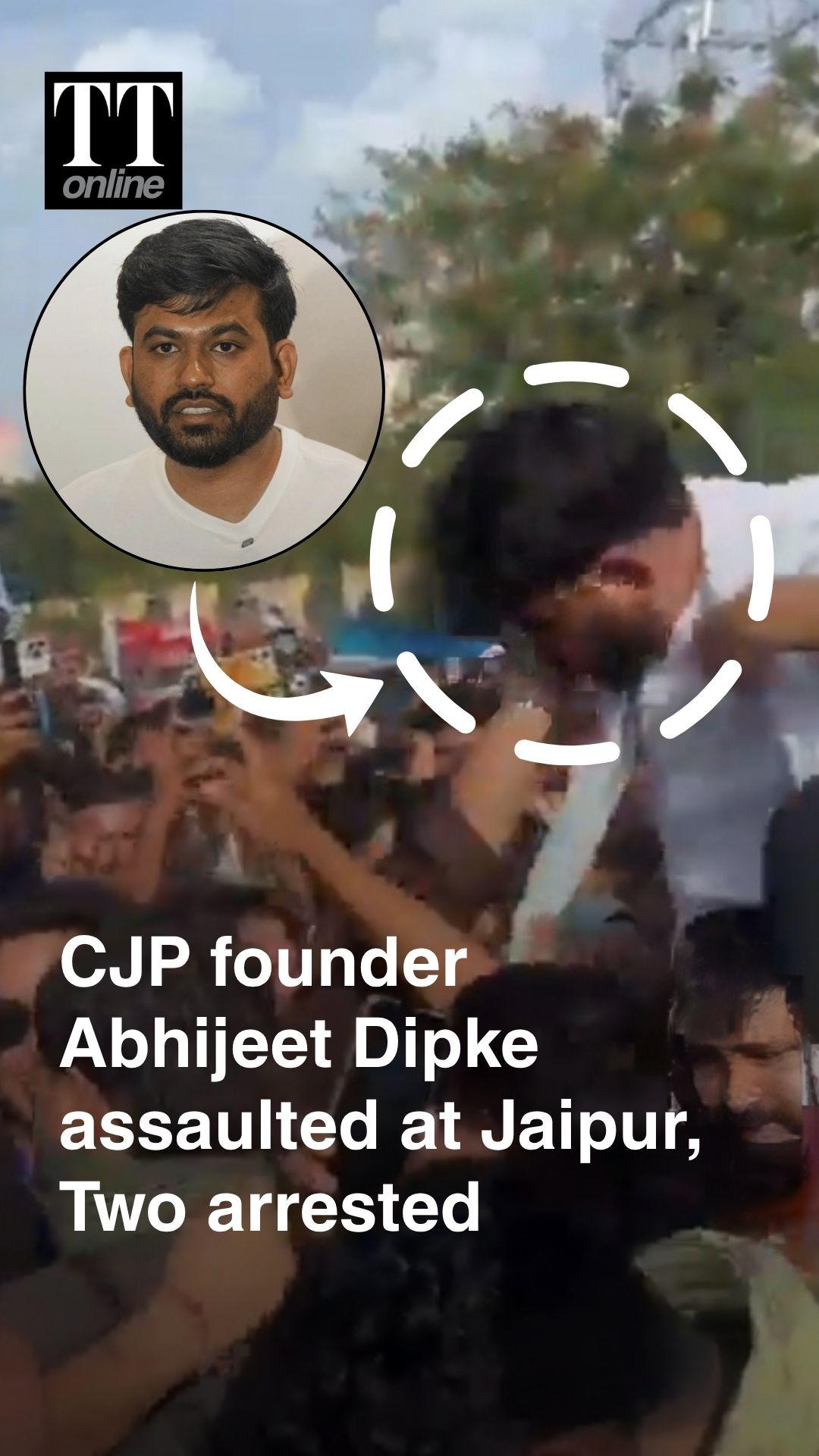 Cockroach Janata Party Founder Abhijeet Dipke Assaulted at Jaipur Protest