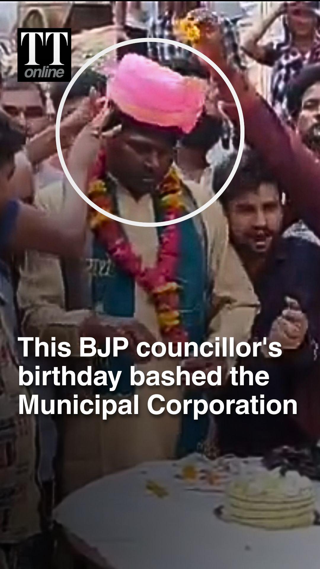 Agra BJP Councillor Registers Protest With Unique Birthday Celebration