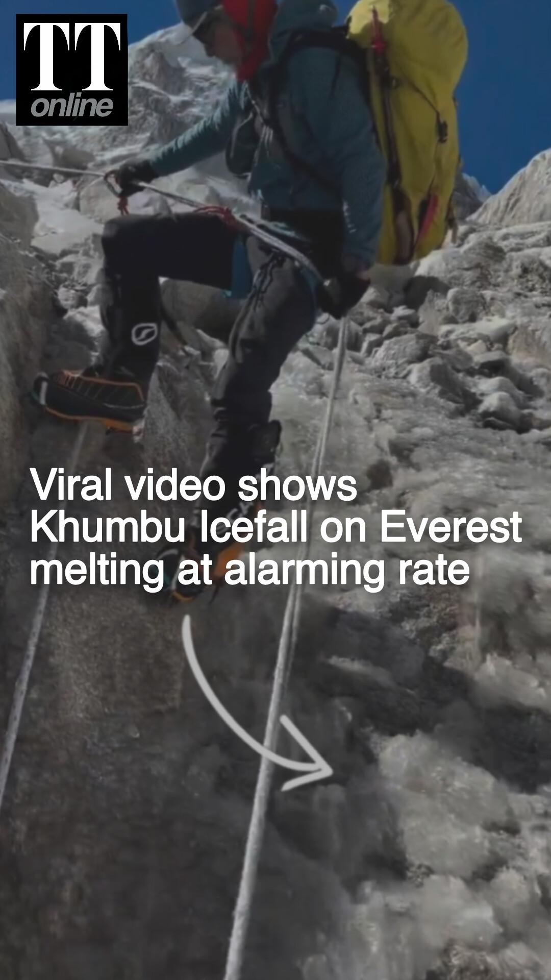 Khumbu Icefall on Mt Everest is Retreating, Thinning and Melting at an Alarming Rate