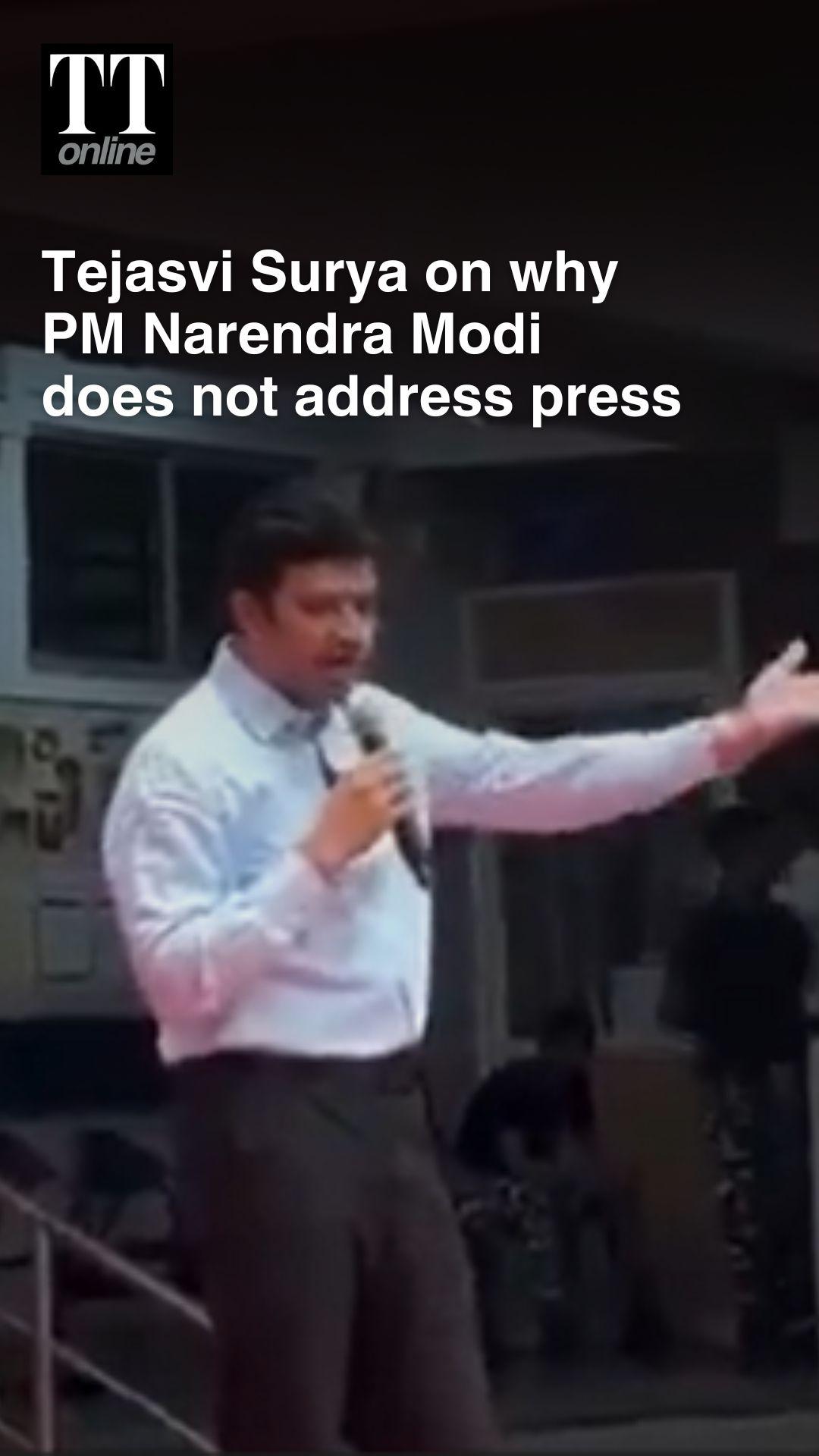 A Student Asked Tejasvi Surya Why Modi Doesn't do Press Conferences, His Response...