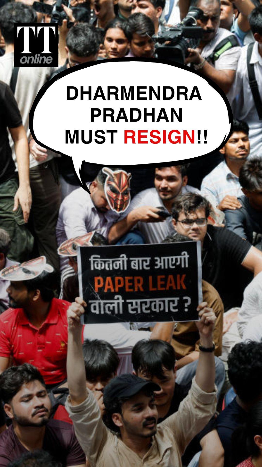 Massive Slogans At CJP Protest Demand Dharmendra Pradhan's Resignation #cockroachjanataparty