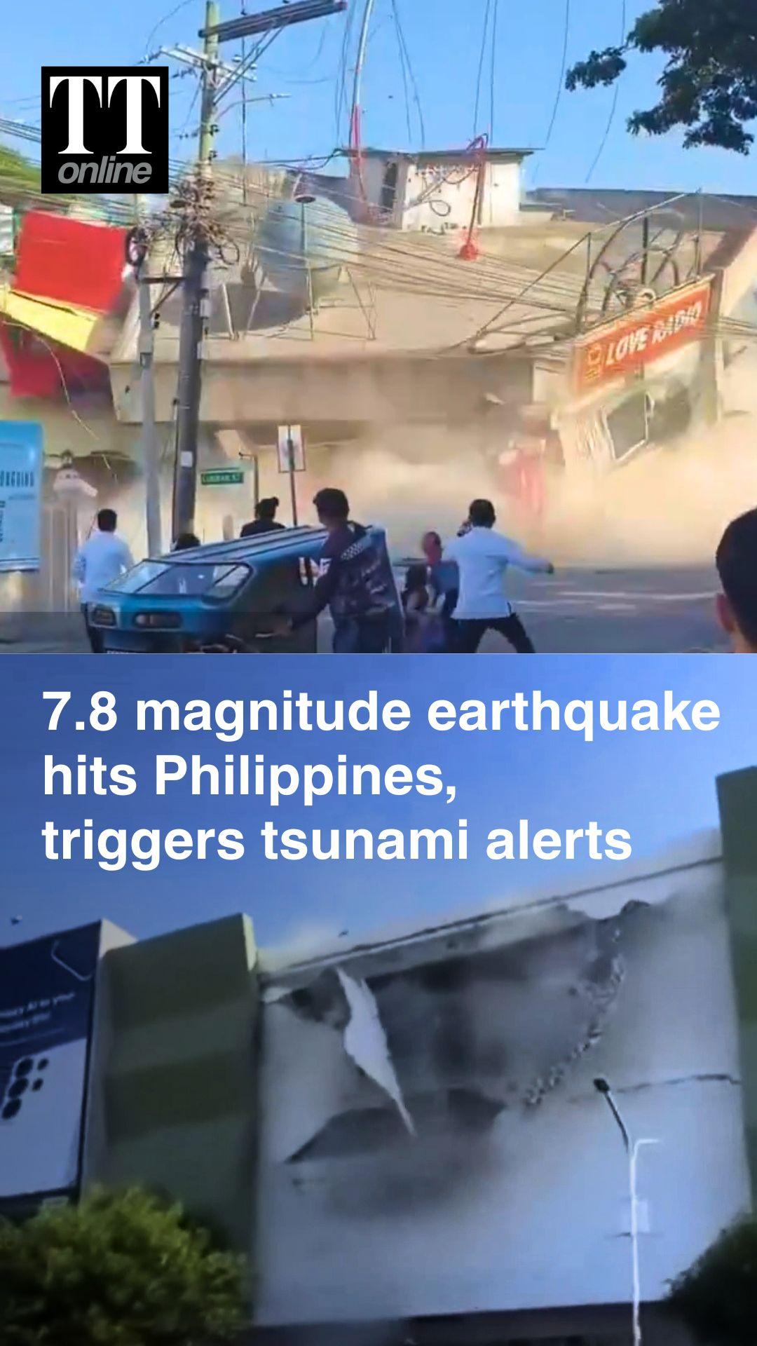 Massive Earthquake Hits Philippines, Triggers Tsunami Alerts Across South Asia #earthquake