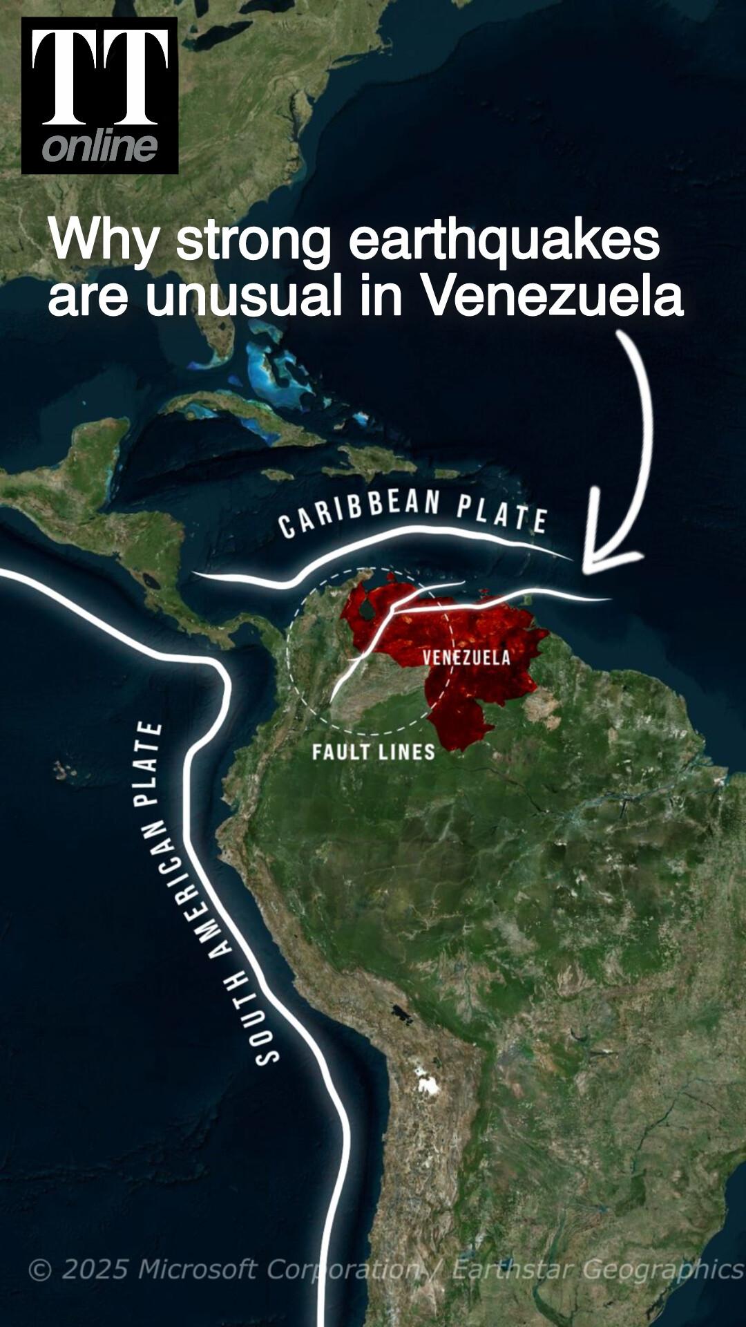 Two Earthquakes Roil Venezuela But Here's Why Strong Quakes Are Unusual There