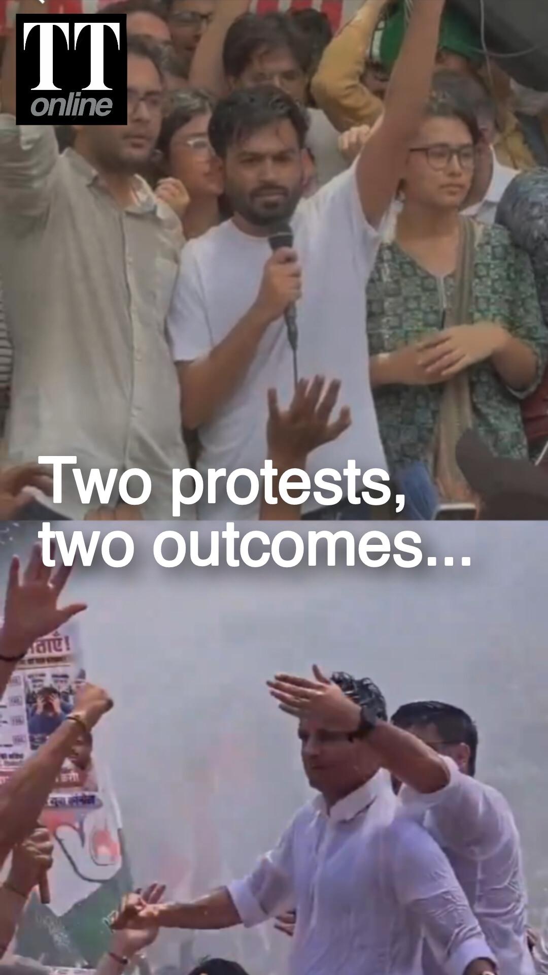 Police Use Water Cannons, Lathi Charge During Youth Congress Protest Over NEET Paper Leak