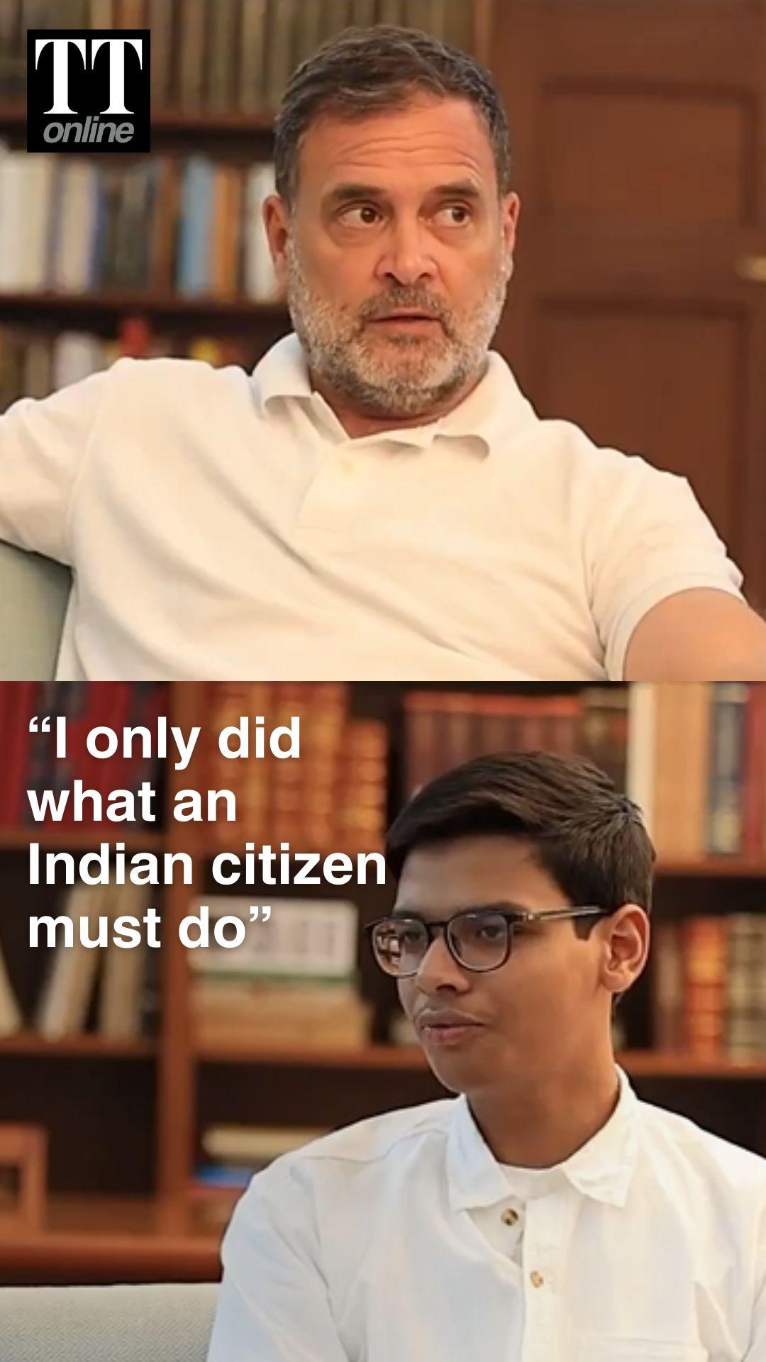 “Our Responsibility to Make India Better”: Sarthak Sidhant Meets Congress Leader Rahul Gandhi