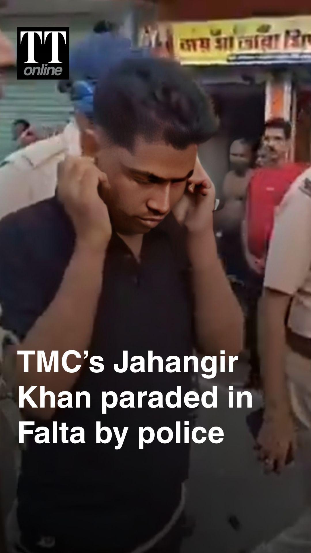 TMC Leader Jahangir Khan Paraded In Falta Days After Arrest