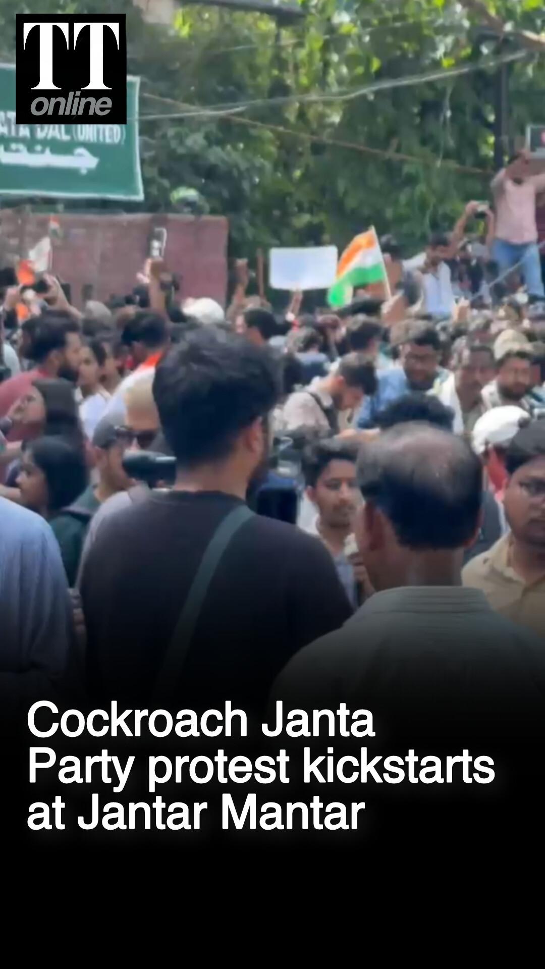 Cockroach Janta Party Protest | Founder Dipke Urges Peaceful Demonstration Amid Heavy Security