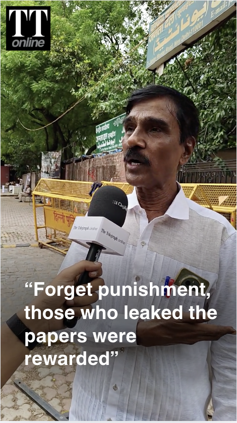 “Ever Since Modi Became PM, Exam Paper Leaks Became Frequent”: CJP Protester