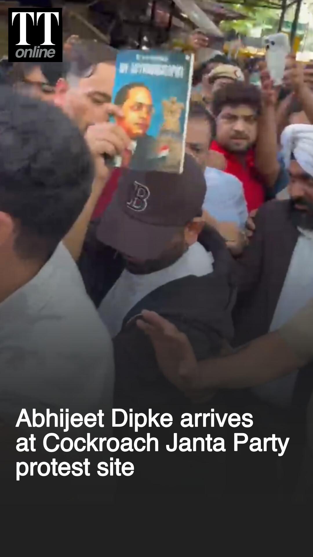Cockroach Janta Party Protest: Founder Abhijeet Dipke Arrives at Jantar Mantar