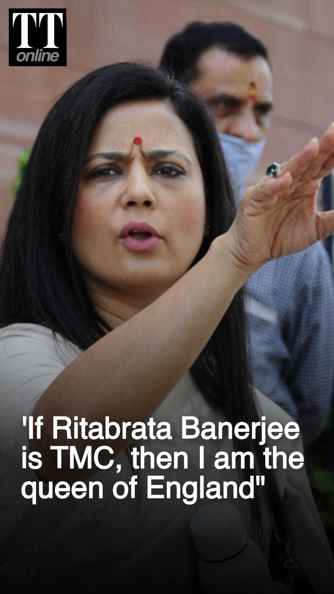 Mahua Moitra Blasts Rebels — “If Ritabrata Banerjee is TMC, I am Queen of England..."