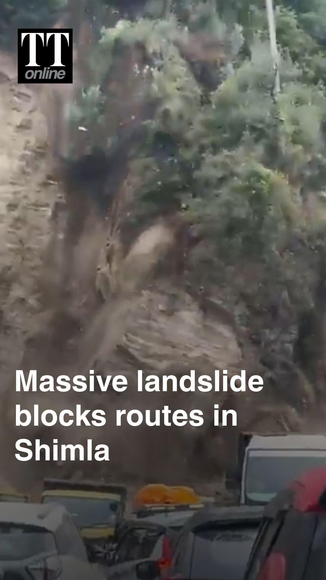 Shimla Landslide on Dhalli-Sanjauli Route Disrupts Traffic