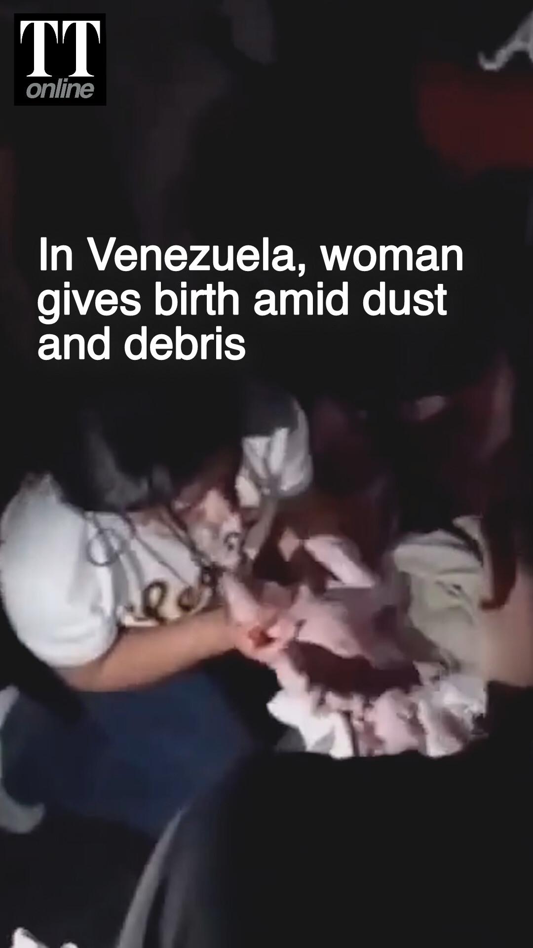 Woman Gives Birth in the Middle of Rubble as Two Powerful Earthquakes Jolted Venezuela