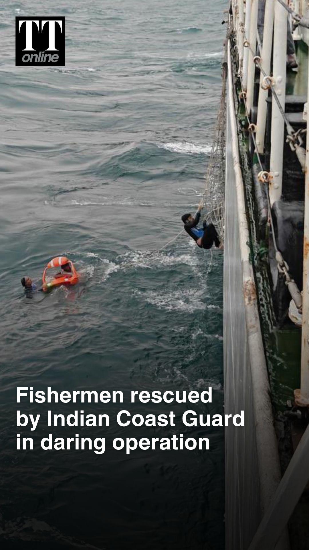 Indian Coast Guard Rescue 6 Fishermen From Sinking Boat off Karnataka’s Mangaluru Coast