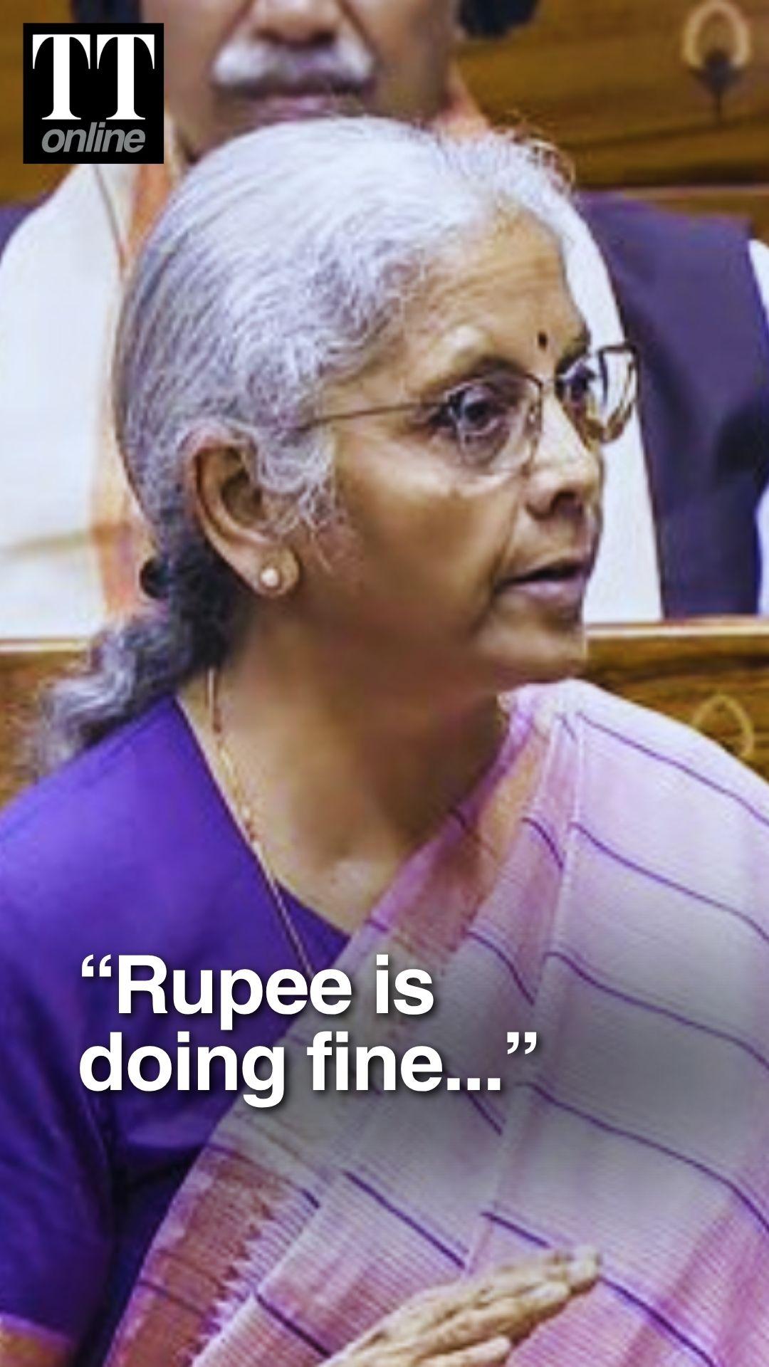 “Rupee Doing Fine,”Says Nirmala Sitharaman Even as Currency Slips Past 95 Against Dollar