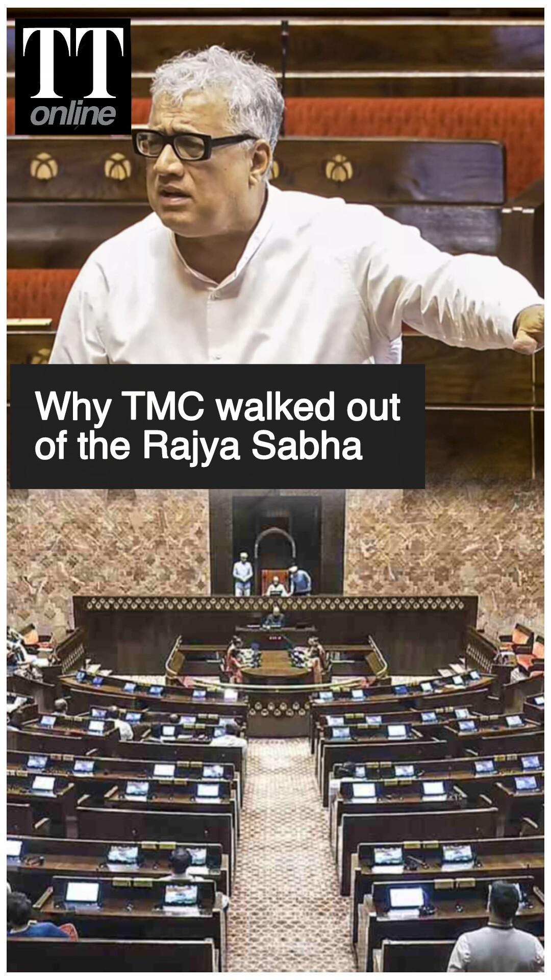 TMC MPs walk out of Rajya Sabha Over EC's Decision to Remove Bengal's Top Bureaucrats