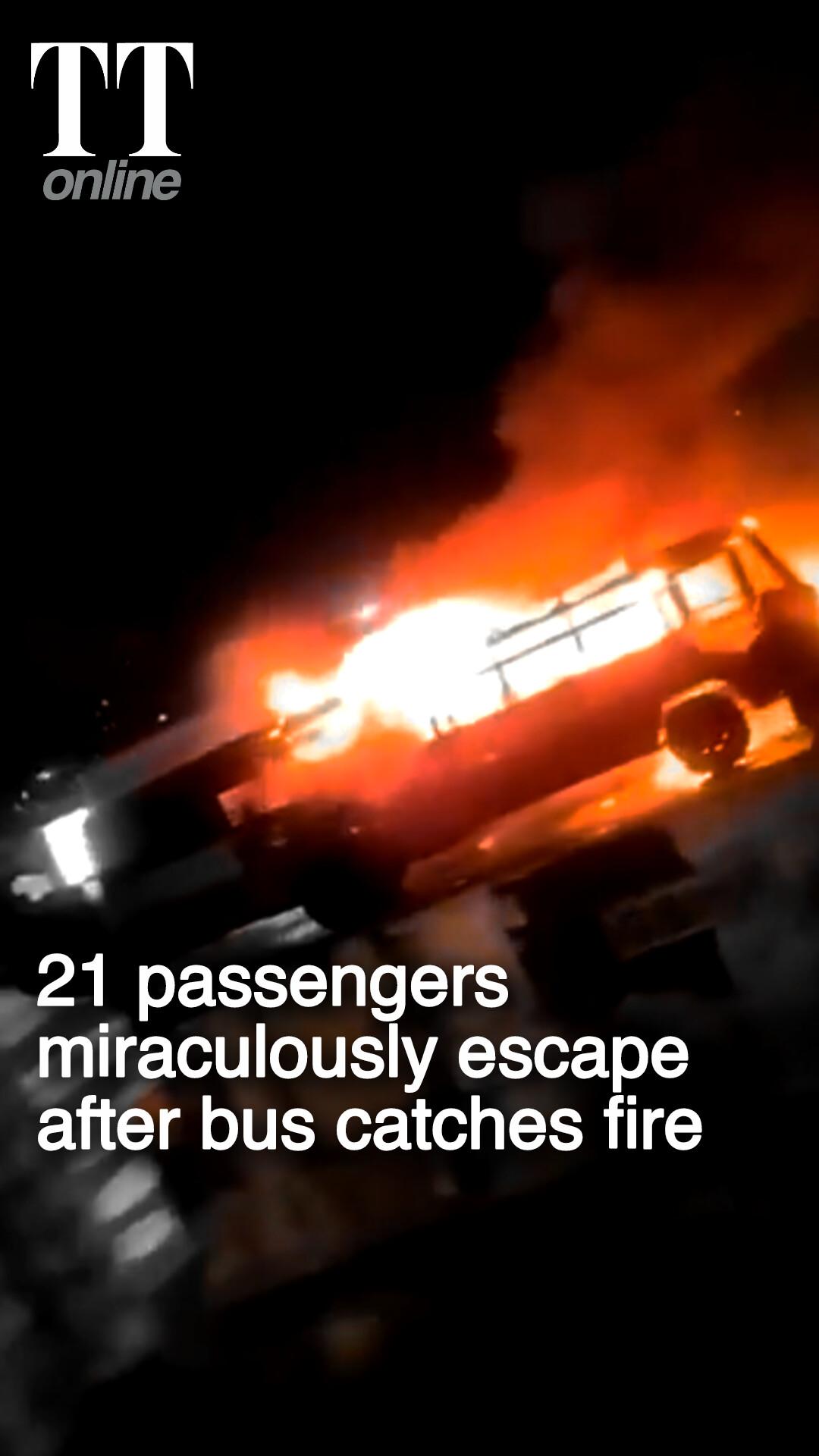 How 21 Passengers Escaped Unhurt After a Bus Caught Fire in Bengaluru