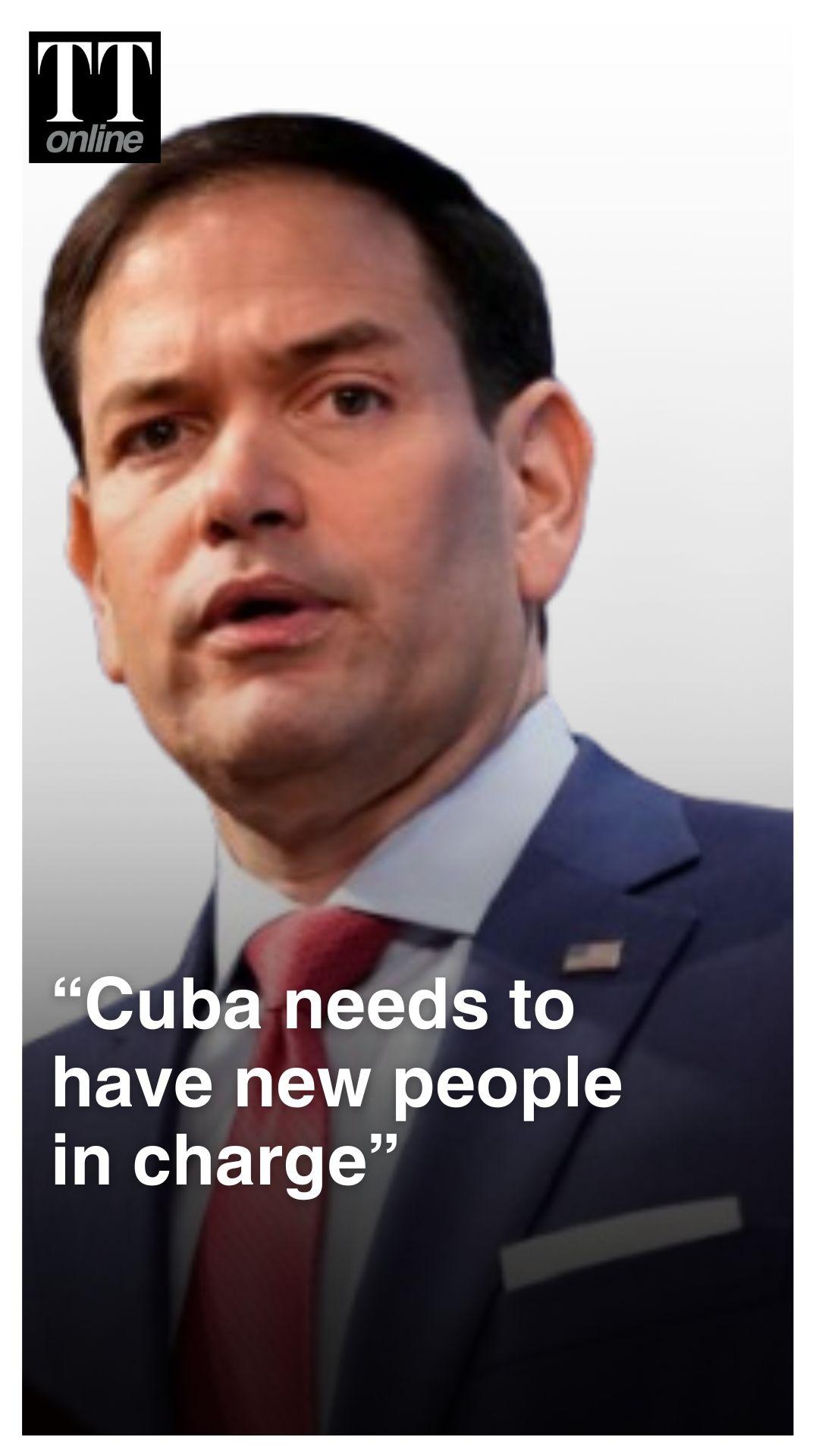 “New People in Charge” : Marco Rubio Calls For New Leadership in Cuba