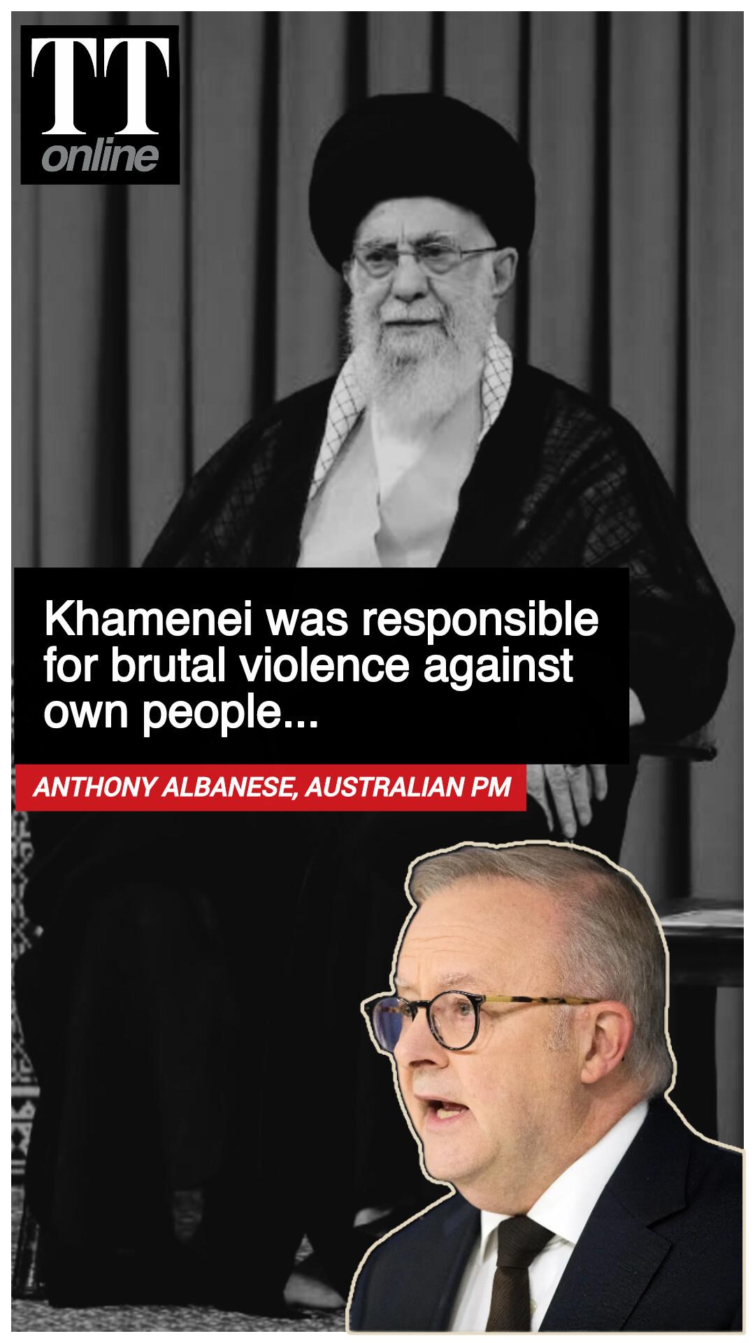 Australia Stands With Iranians in Their Struggle Against Oppression: PM Anthony Albanese