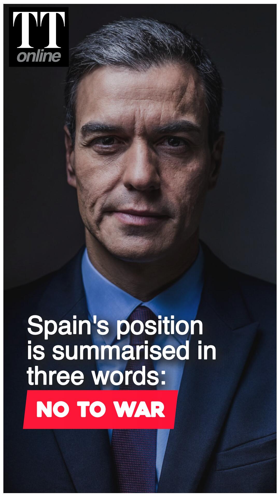 Spain PM Pedro Sánchez Says "No to War" After Trump Threatens to End Trade