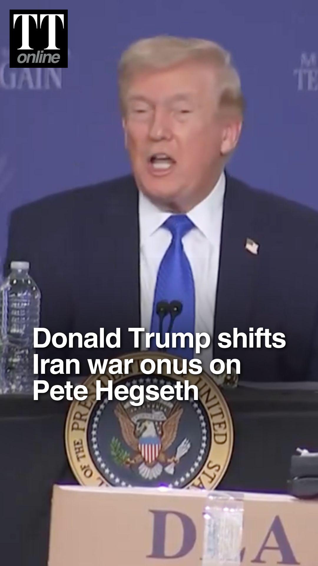 ‘He Said Let’s Do It’: Trump Throws Pete Hegseth Under the Bus For Starting Iran War
