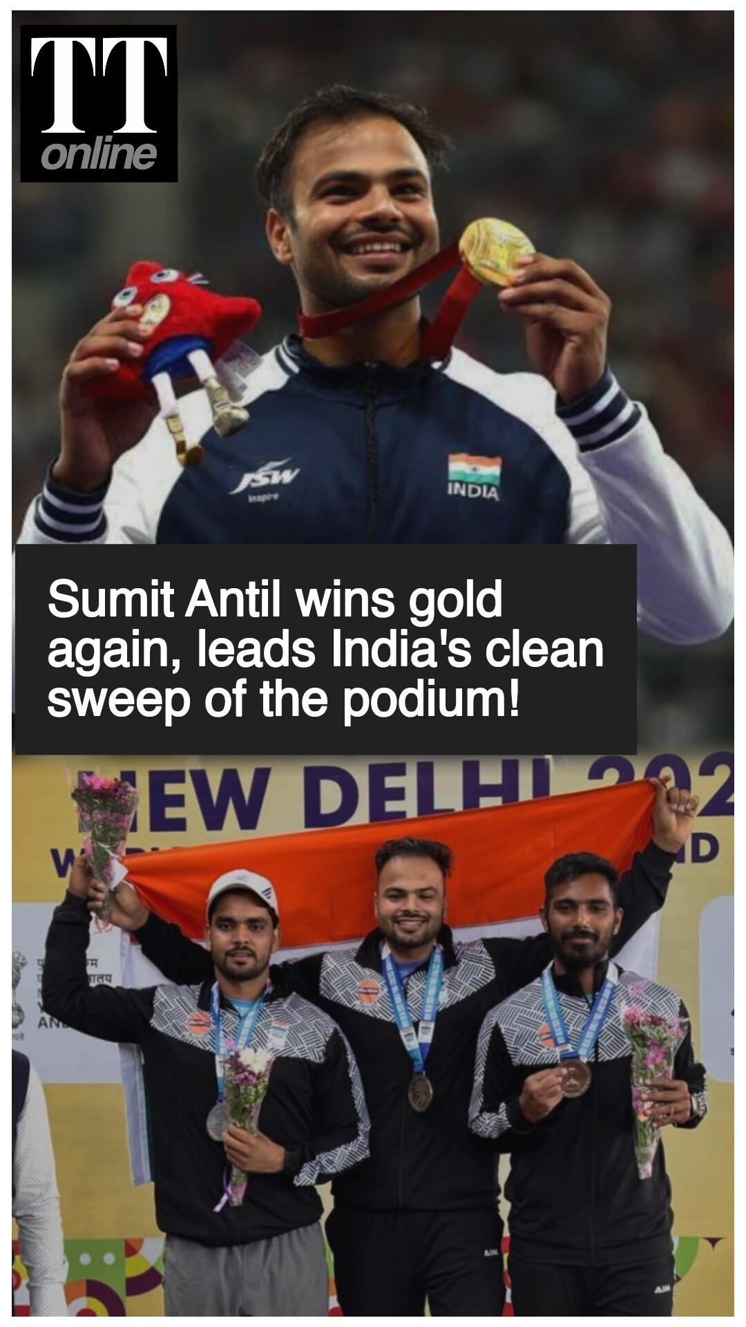 Sumit Antil Wins Gold, Leads India’s Dominant Day at World Para Athletics Grand Prix