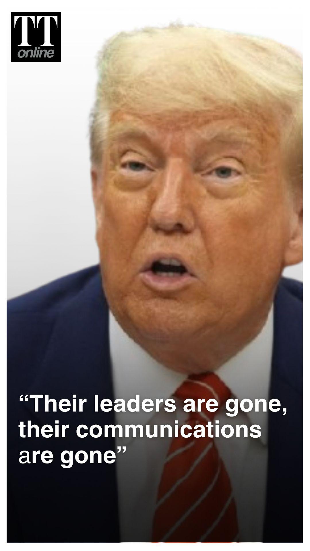 “Iran’s Army, Navy, Air Force Wiped Out”: US President Donald Trump