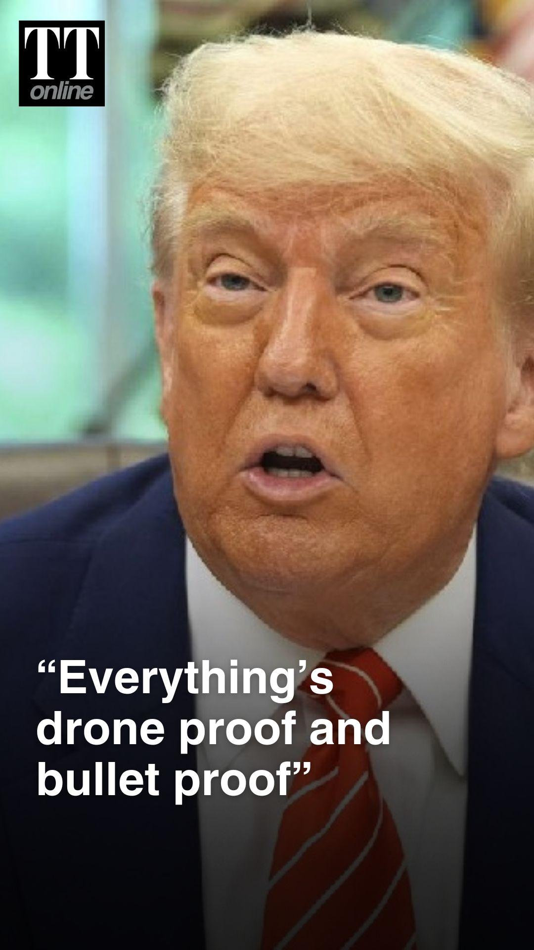 “Bulletproof Glass, Drone-Proof Infrastructure at the New White House State Ballroom”: Donald Trump