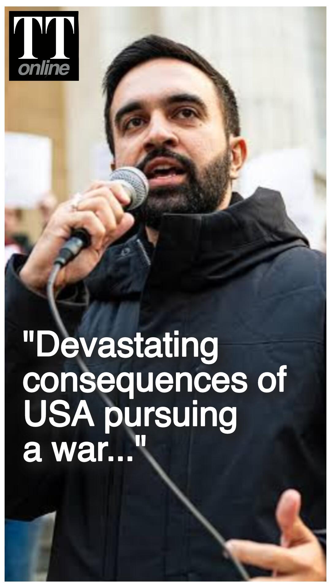 Zohran Mamdani Warns Against Consequences of Regime-change Wars in Middle East