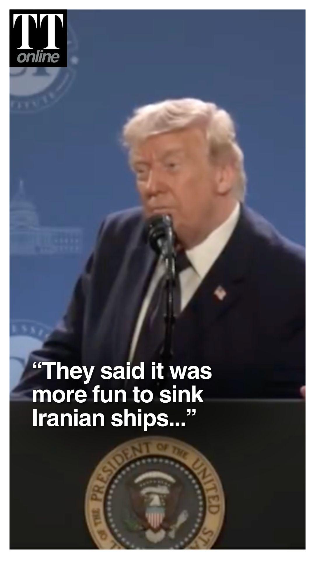 "It's More Fun to Sink Iranian Warships Than Capture": US Military Told Trump #iran #trump