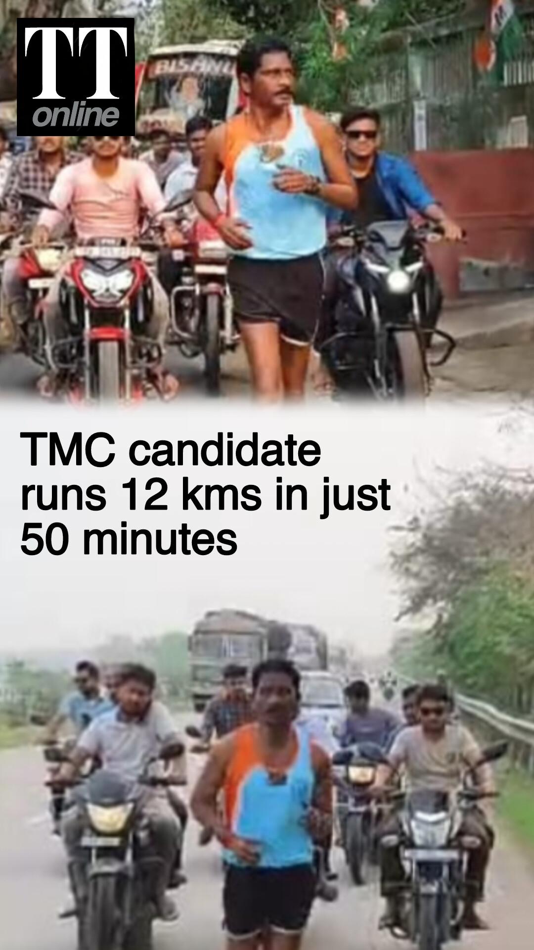 TMC Candidate Ran 12 Kms in 50 Minutes, Watch to Find Out Why