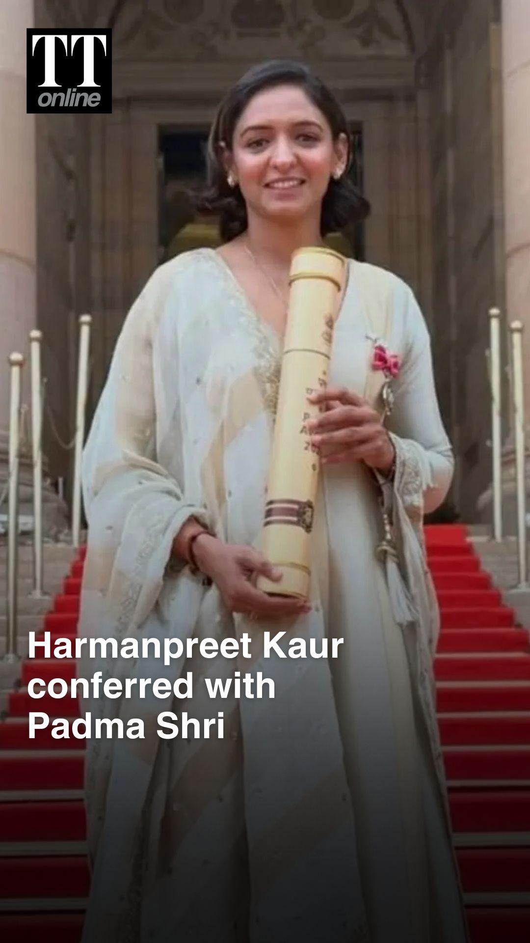 Indian Women’s Cricket Team Captain Harmanpreet Kaur Conferred With Padma Shri