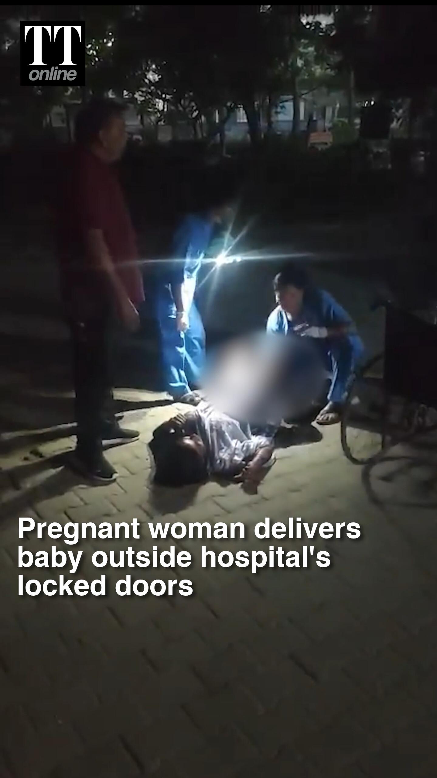 Locked Doors, No Doctors: Pregnant Woman Delivers Baby Outside Faridabad Hospital #faridabad