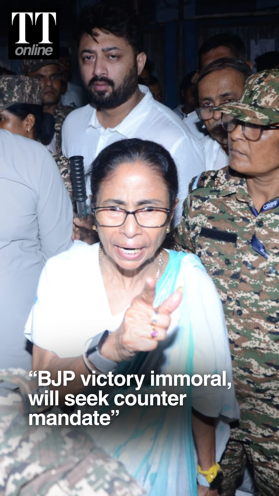 Elections 2026: “BJP’s Victory is Immoral, Will Seek Counter Mandate,” CM Mamata Banerjee