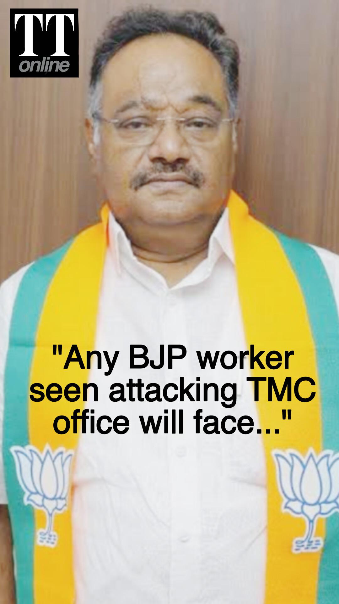 BJP State President Samik Bhattacharya Warns Against Attacking CM Mamata, TMC Offices