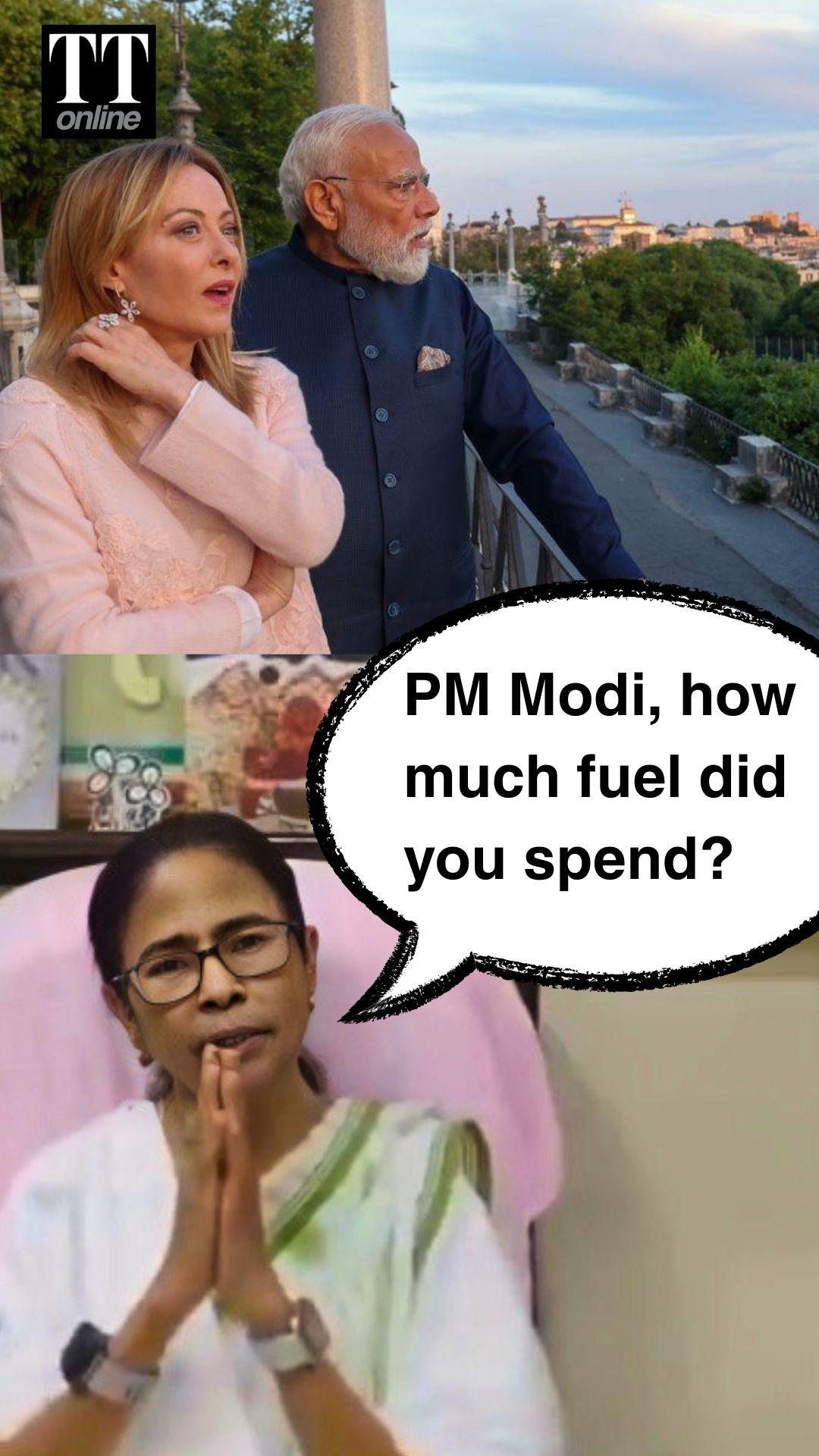 Ex-CM Mamata Banerjee Criticises Modi's Foreign Trips Amid Fuel Crisis #mamatabanerjee #tmc #modi