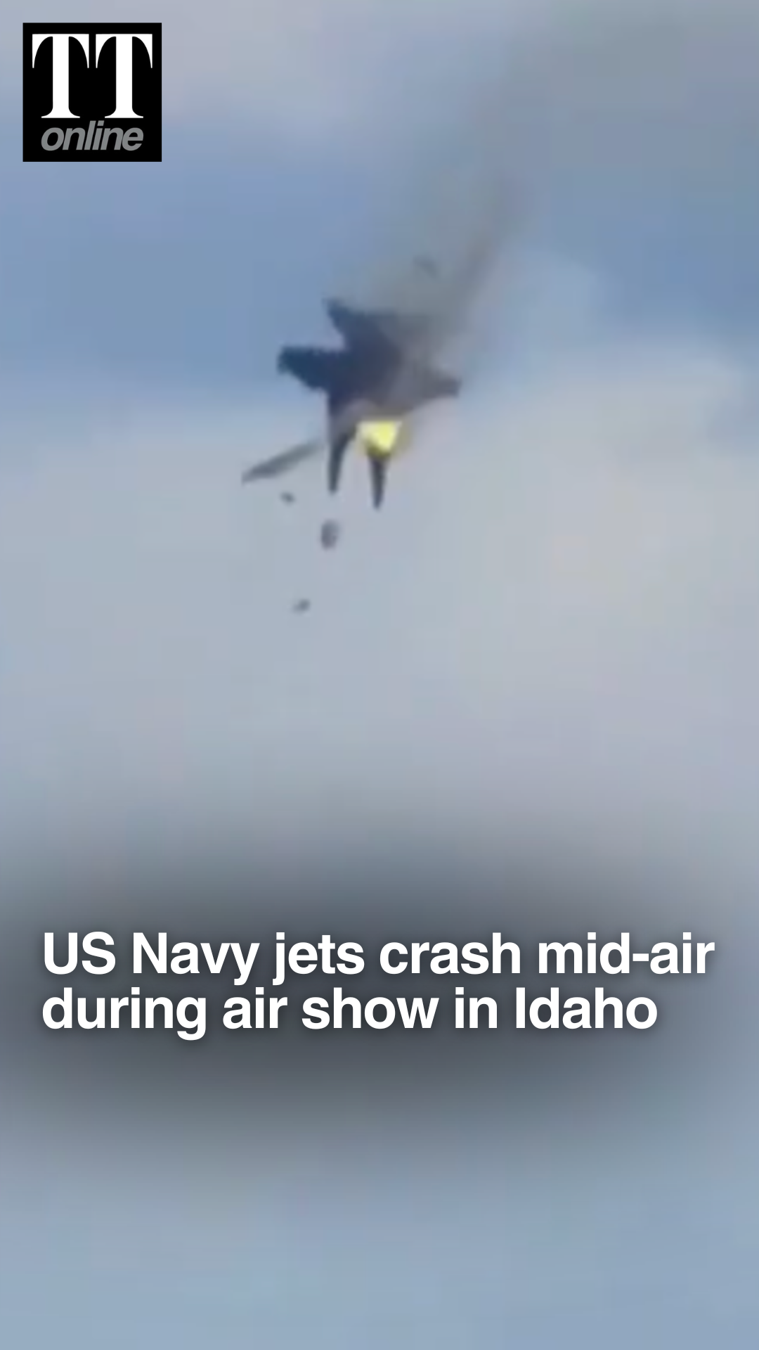 Two US Navy Fighter Jets Collide Mid-Air During Idaho Air Show