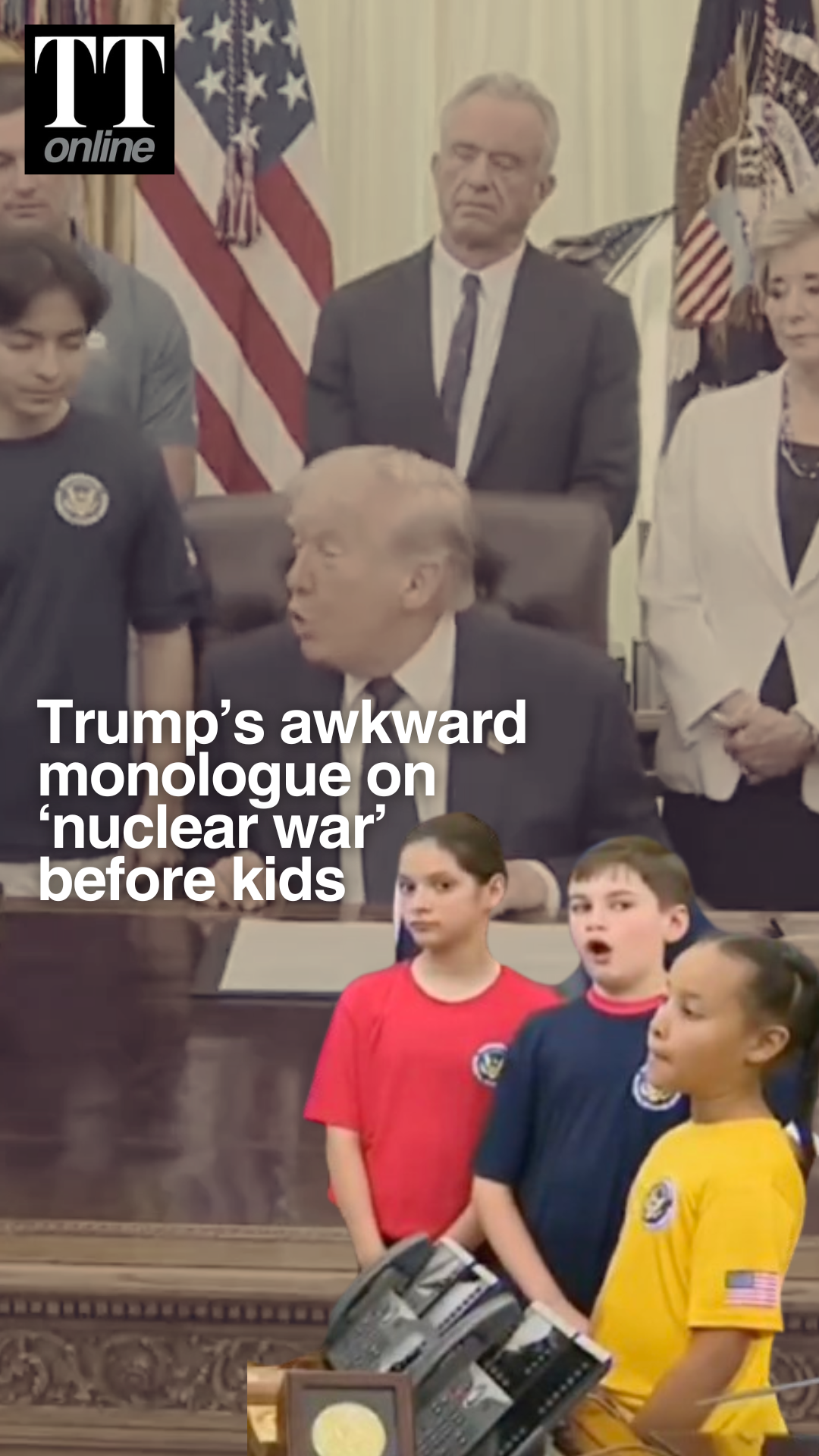 Trump Goes on Iran War, India-Pak ‘Nuclear Tension’ Rant Before Kids at White House