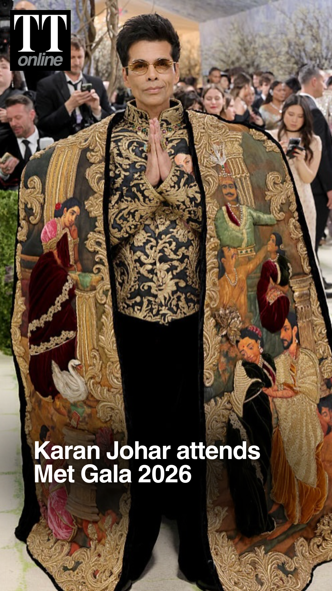 Karan Johar Makes Met Gala Debut in Raja Ravi Varma-Inspired Outfit
