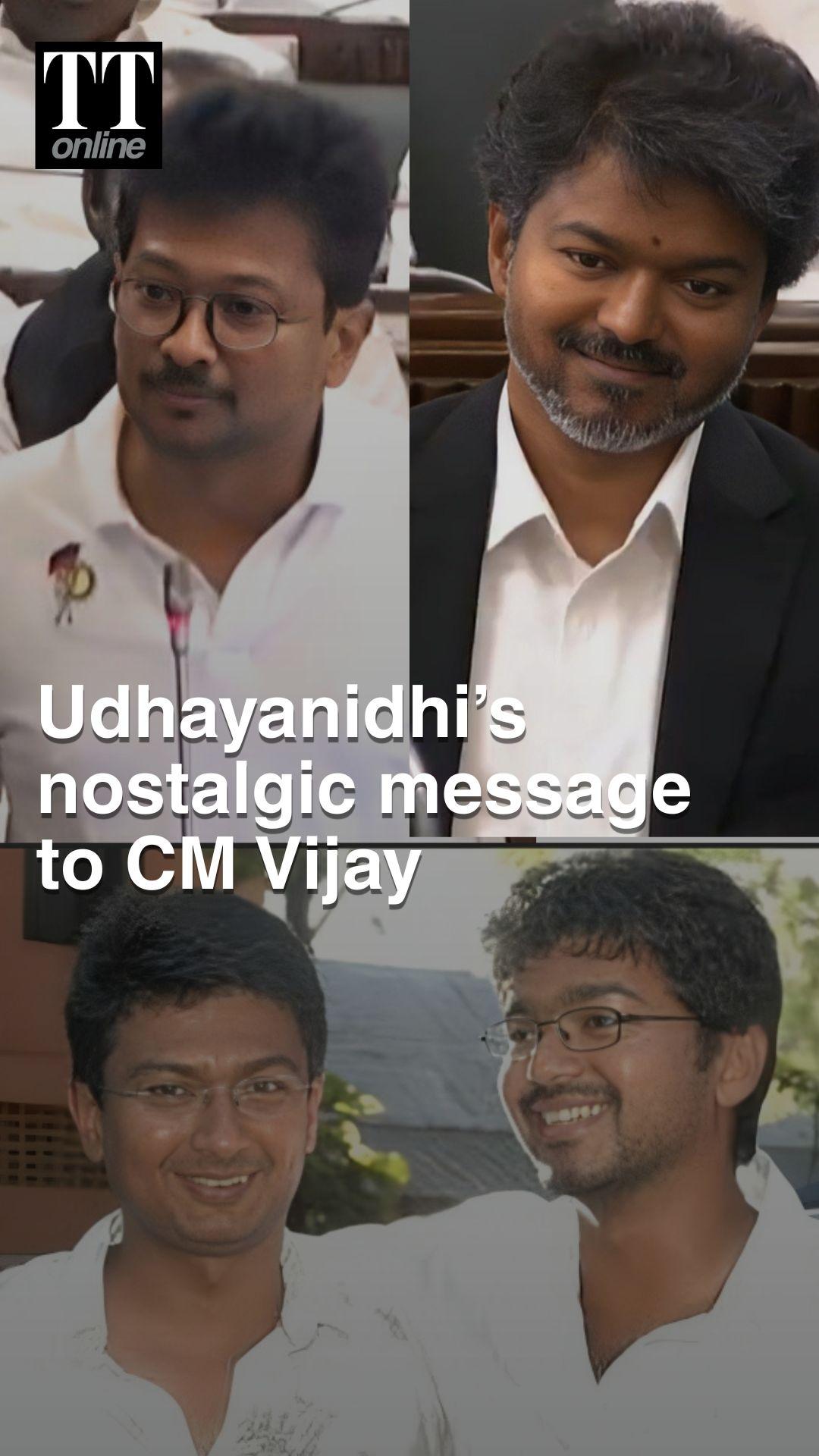 Udhayanidhi Stalin Recalls College Days With Tamil Nadu CM Vijay, Says ‘DMK Is Senior to TVK’