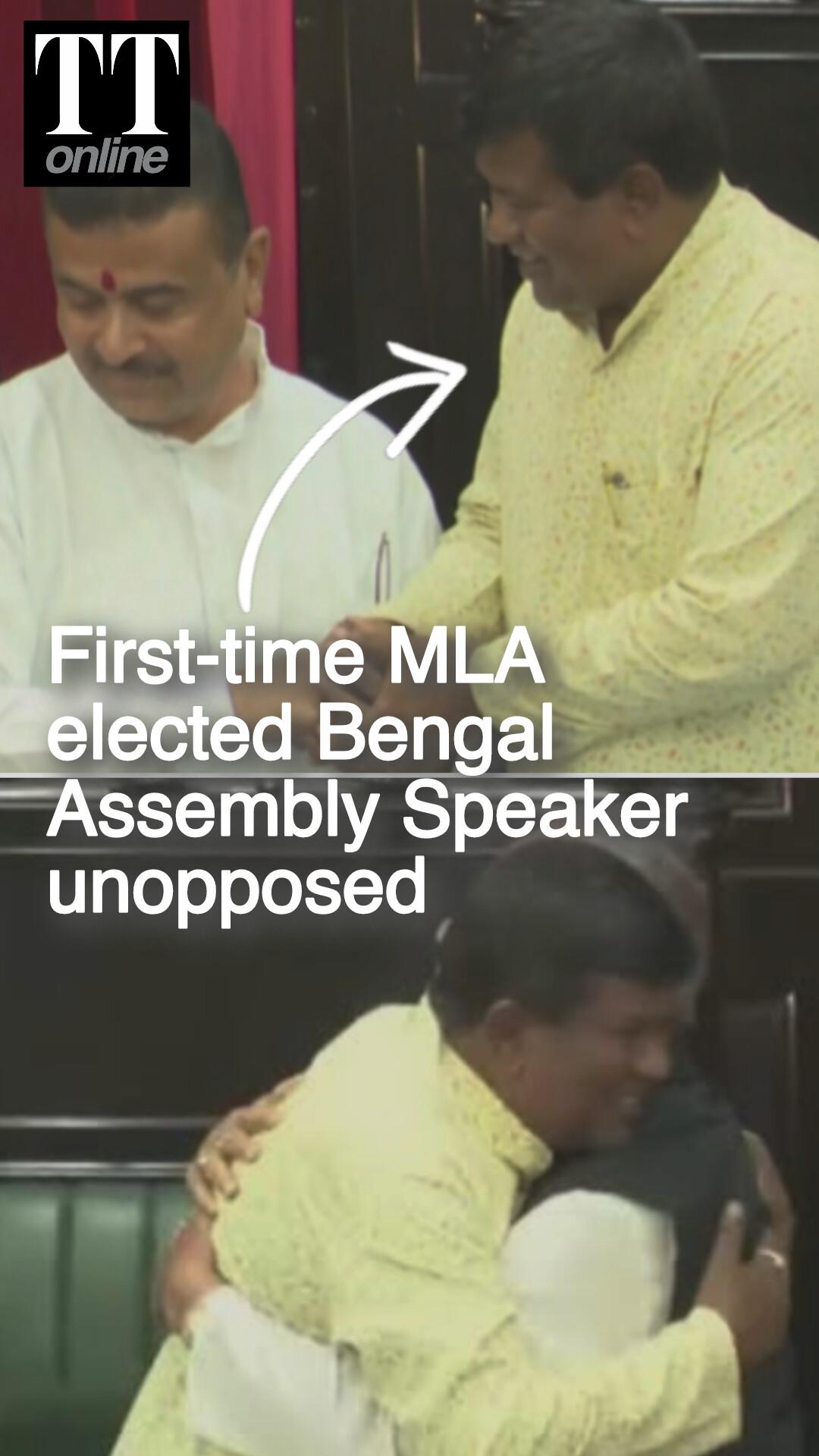 Historic First: First-time BJP MLA Rathindra Bose Elected Bengal Assembly Speaker Unopposed
